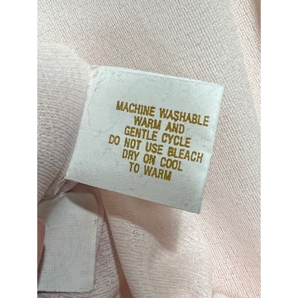 Vintage Miss Elaine 1970s Pink Lace Nightgown Button Front ILGWU Made in USA - Picture 7 of 10